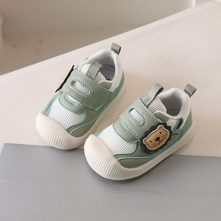 Baby Walking Shoes 2026 Summer Mesh Infant Shoes, Lion & Rabbit Cartoon Toddler Shoes Breathable Single Mesh First Walker Shoes