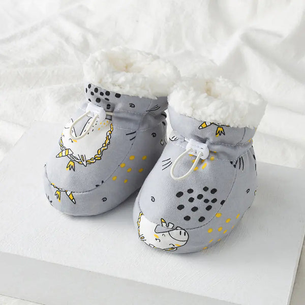 Fleece-Lined Baby Shoes for Soft Foot Protection