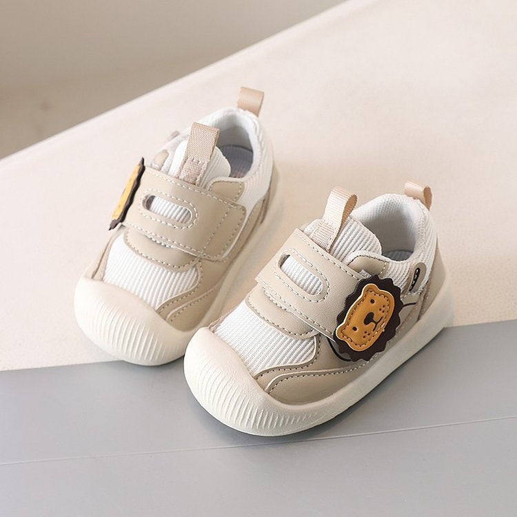 Baby Walking Shoes 2026 Summer Mesh Infant Shoes, Lion & Rabbit Cartoon Toddler Shoes Breathable Single Mesh First Walker Shoes