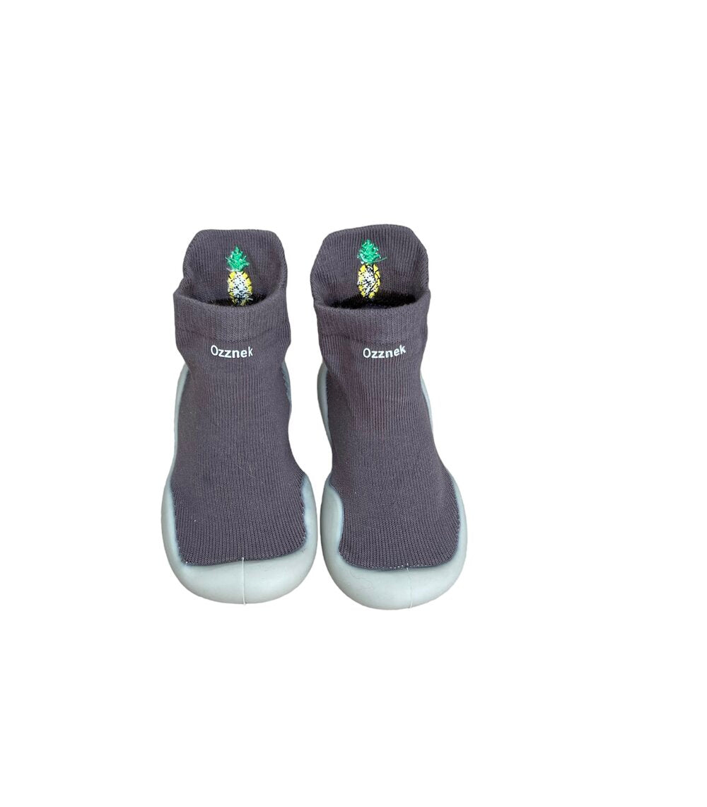 Organic Cotton Sock Shoes – Flexible, Non-Slip Baby Socks - Fruity