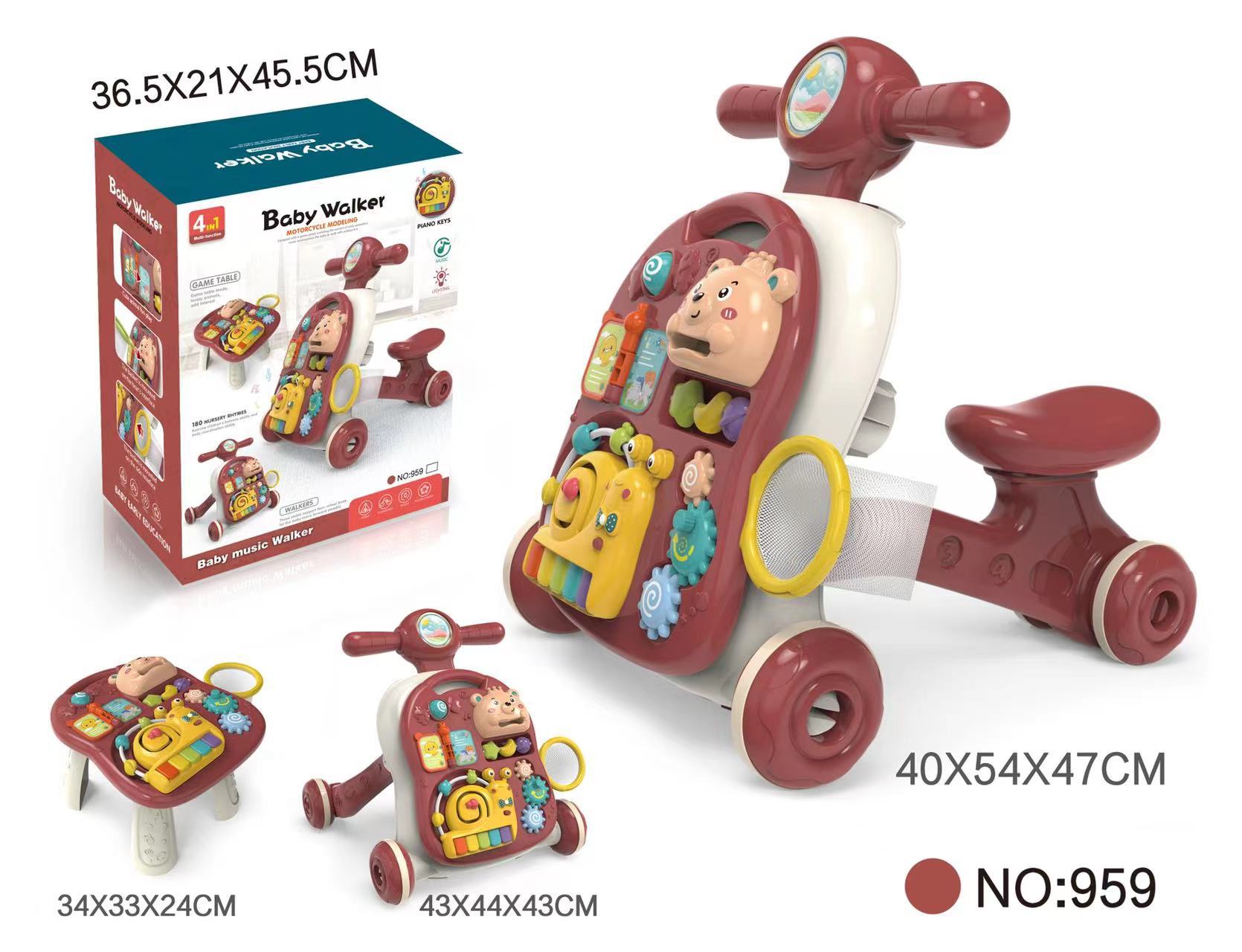 Multifunctional Baby Walker Toy with Music