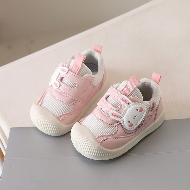 Baby Walking Shoes 2026 Summer Mesh Infant Shoes, Lion & Rabbit Cartoon Toddler Shoes Breathable Single Mesh First Walker Shoes