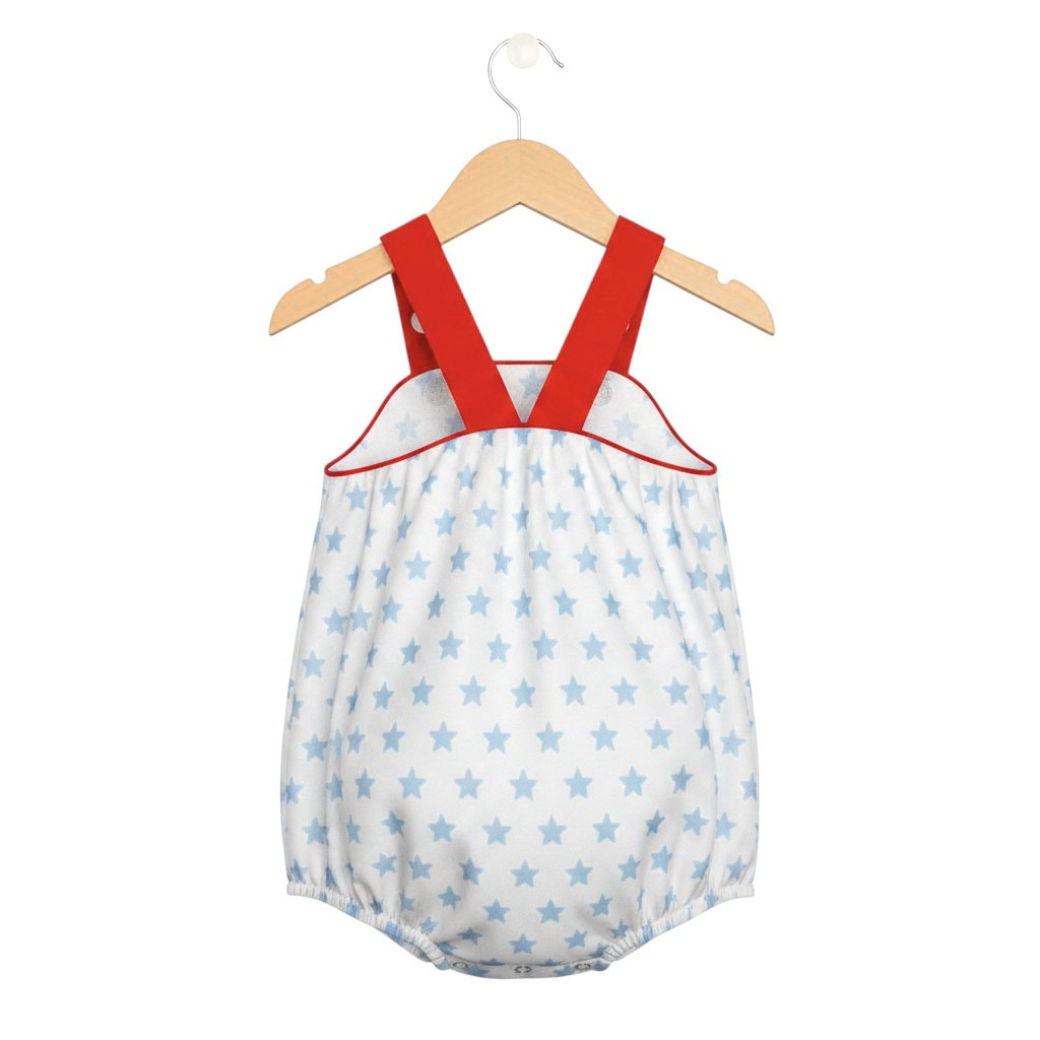 Red, White, and Stars Bubble Romper