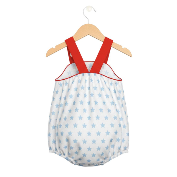 Red, White, and Stars Bubble Romper