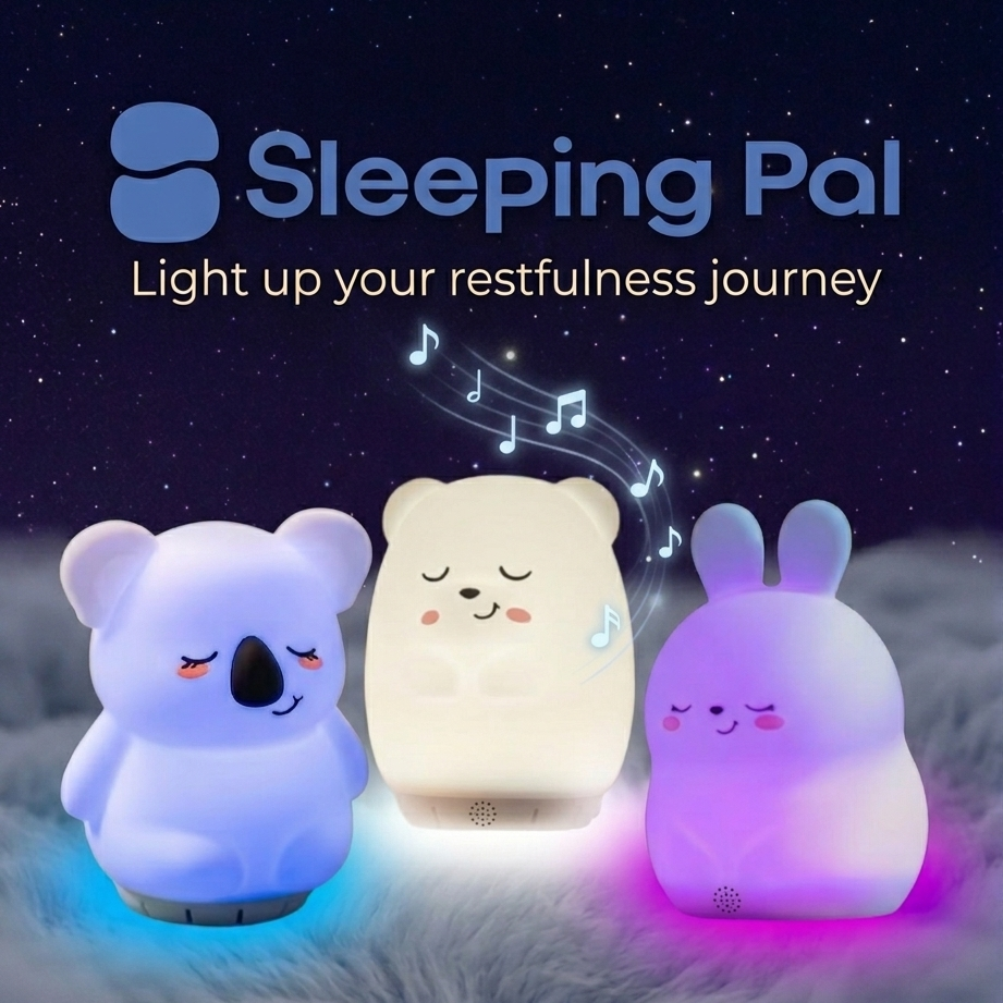 Sleeping Pal Night Light Sound Machine - 'Ted' a carefree little Bear