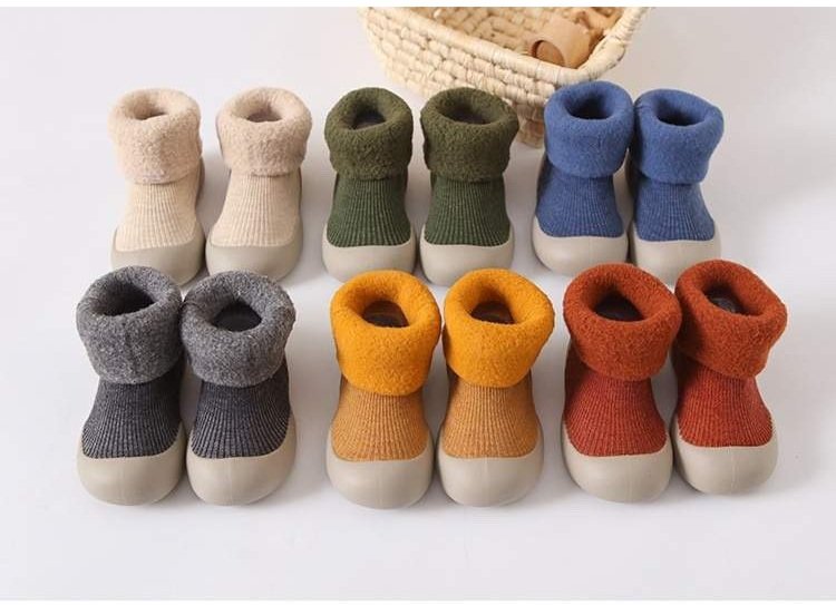Cozy Sock Shoes for Kids- Warm First Walker Shoes | Fleece Lined