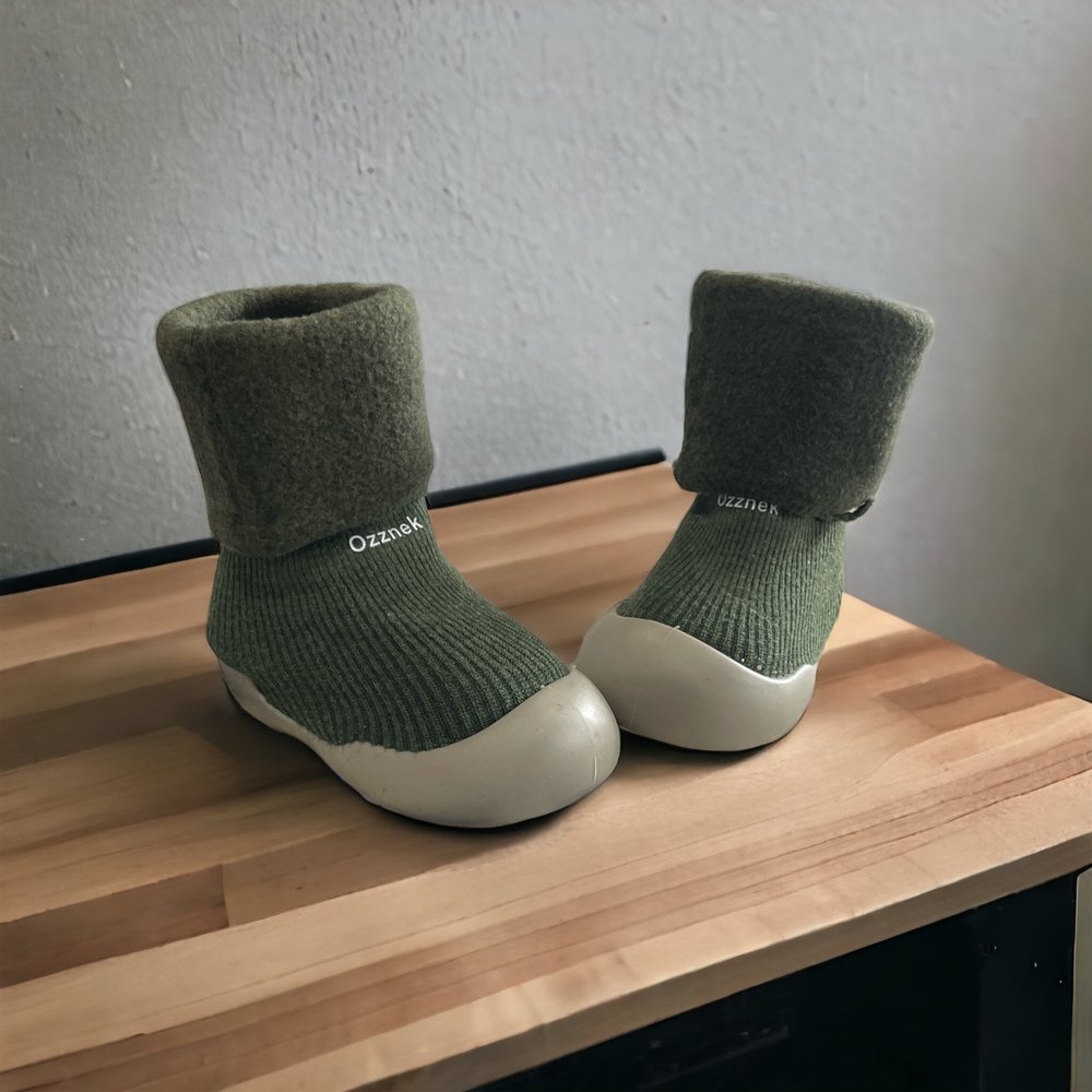 Cozy Sock Shoes for Kids- Warm First Walker Shoes | Fleece Lined