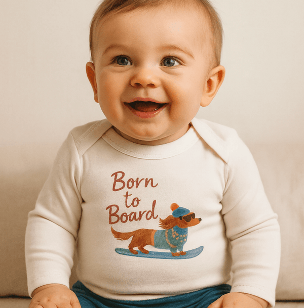 long sleeve graphic bodysuit | born to board