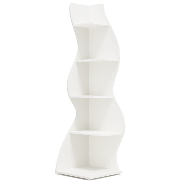 Modern Wall Corner Bookshelf Bookcase