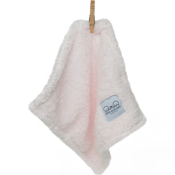Classic Chenille Baby Lovey Security Blanket – Pink