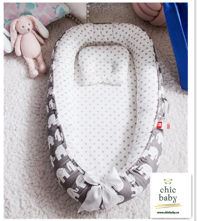 Portable Baby Crib Travel Bed with Removable Washable Cotton