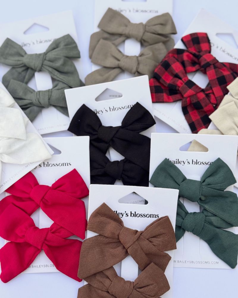 Linen Cotton Piggie Sets - Hunter