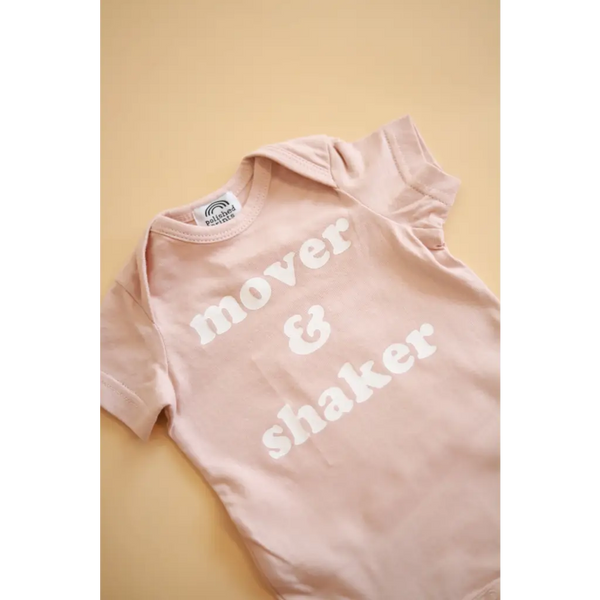 Mover & Shaker Organic Cotton Baby Bodysuit