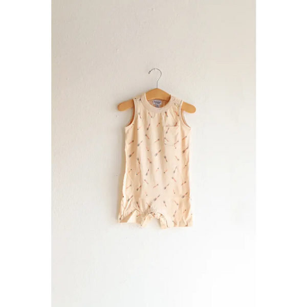 Beige Pocket Playsuit for the Ultimate Summer Vibe in Super Soft Cotton
